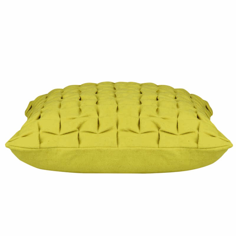 En Flux Mustard Yellow 3D Textured Cushion Cover Cushion Covers