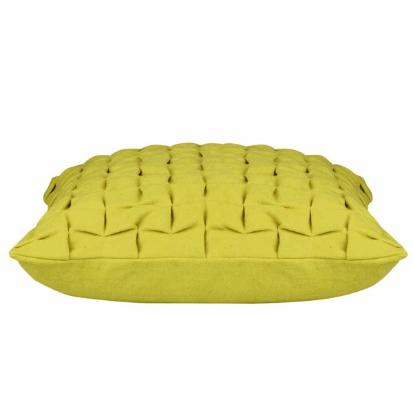 En Pack Of 4 Flux Mustard Yellow 3D Textured 45Cm X Cushion Covers