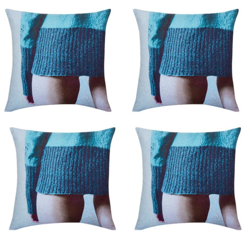 En Pack Of 4 Blaze Jumper Designer 45Cm X Cushion Covers