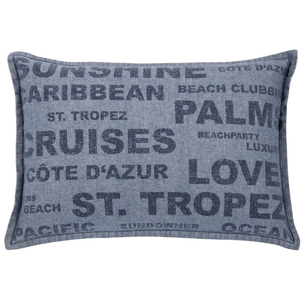 En Pack Of 4 Denim Sunshine Wording Cushion Cover Cruises Caribbean Love Etc Cushion Covers