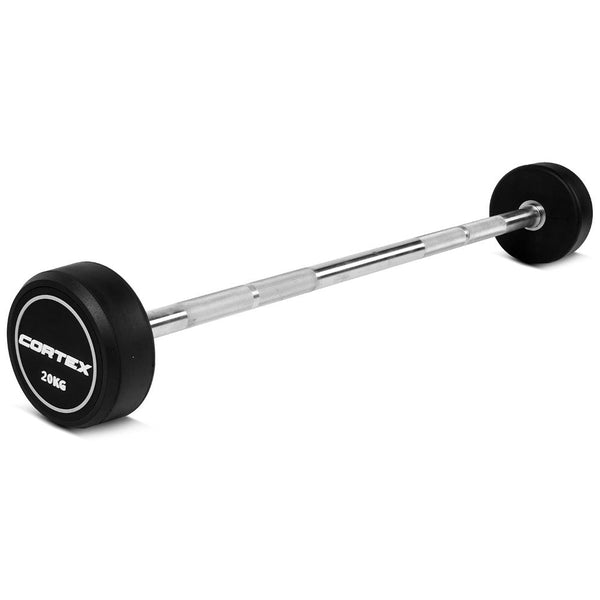 Cortex 100Kg Alpha Series Fixed Barbell Set With Stand Barbells & Attachments