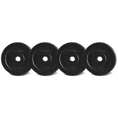 Cortex 2.5Kg Endurashell Weight Plates 25Mm (Set Of 4) Barbells & Attachments