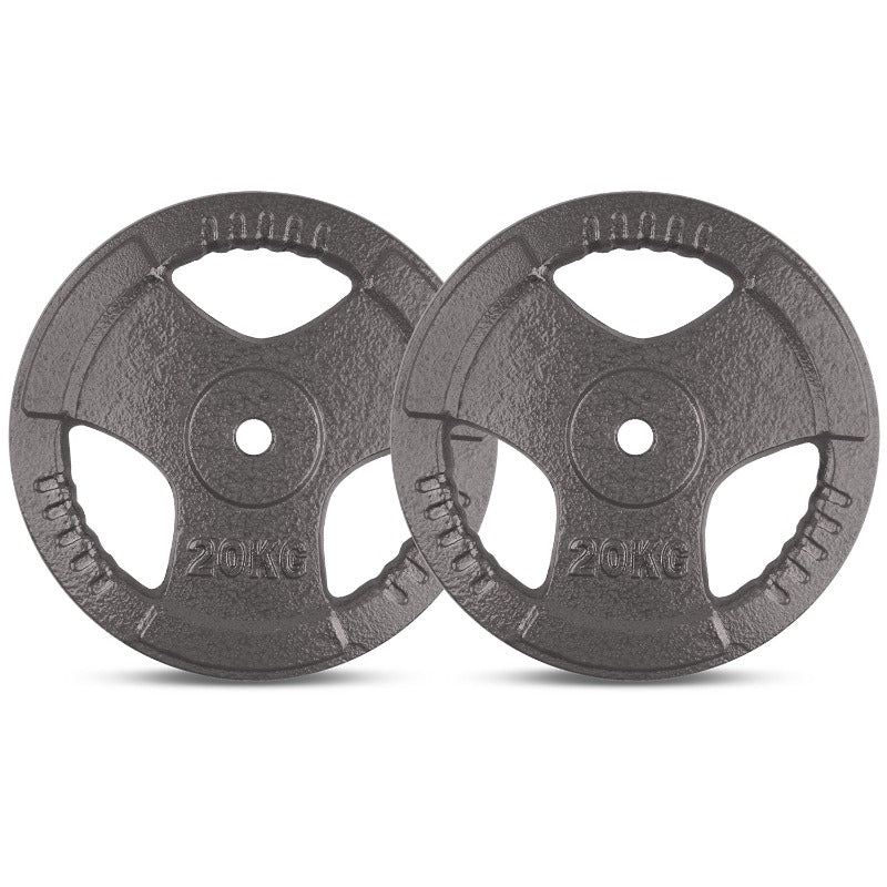 Cortex 20Kg Tri Grip Plate 25Mm (Pair) Home Gym Attachments