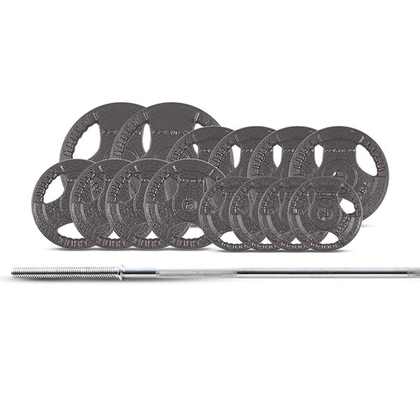 Cortex 65Kg Tri Grip Barbell Weight Set 25Mm Home Gym Attachments