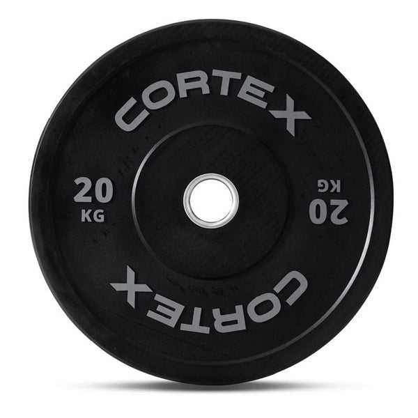 Cortex 20Kg Black Series V2 50Mm Rubber Olympic Bumper Plate (Pair) Weight Plates