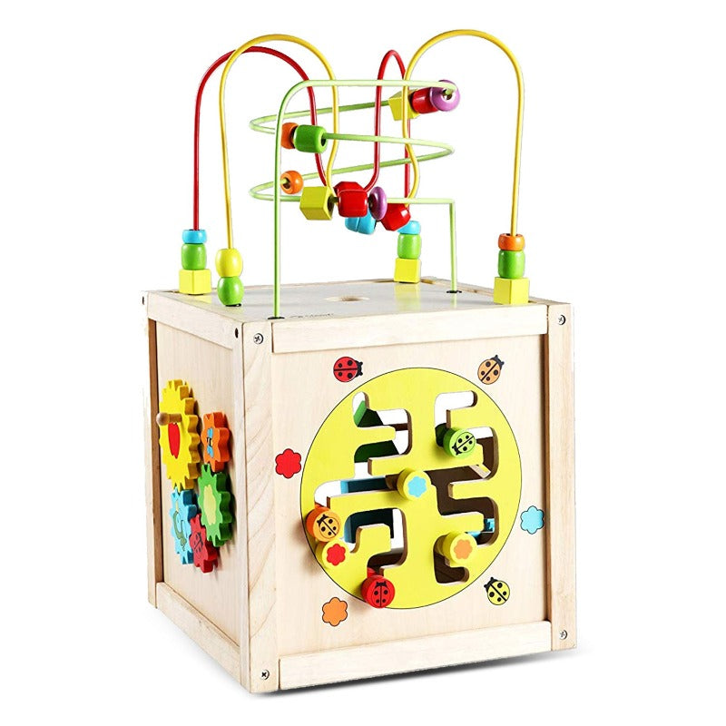 Classic World Multi Activity Cube Wooden Educational Toys