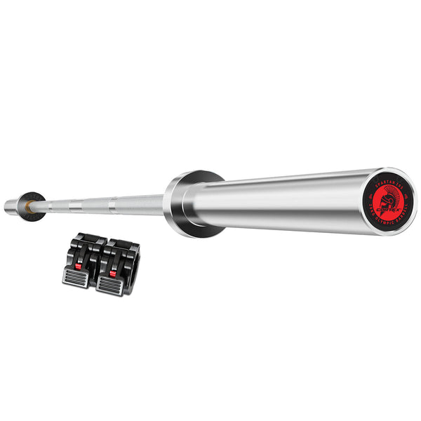 Cortex Spartan205 7Ft 20Kg Olympic Barbell (Hard Chrome) With Lockjaw Collars Barbells & Attachments