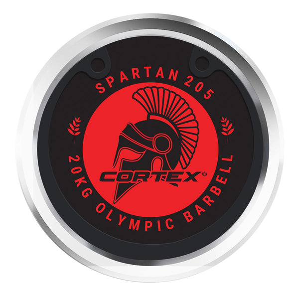 Cortex Spartan205 7Ft 20Kg Olympic Barbell (Hard Chrome) With Lockjaw Collars Barbells & Attachments