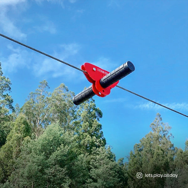 Lifespan Woomera Flying Fox + Red Monkey Swing Outdoor Swings