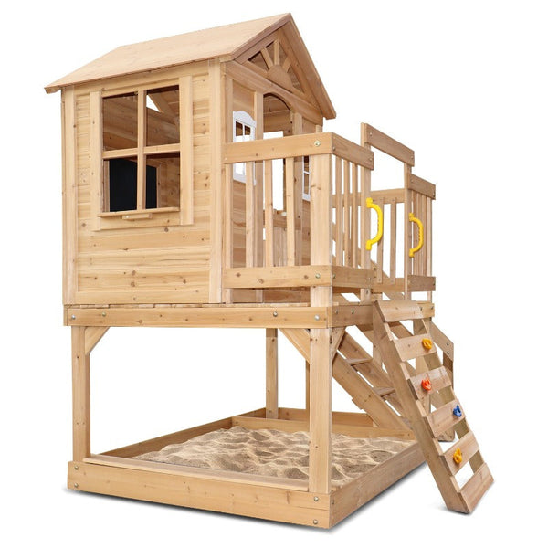 Lifespan Kids Silverton Play Centre With Rock Climbing Wall Outdoor Play Sets