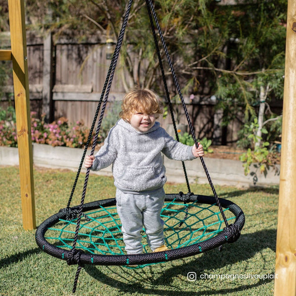 Lifespan Oakley Swing Set With 1M Spidey Web Outdoor Swings