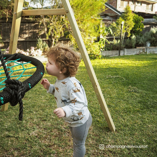 Lifespan Oakley Swing Set With 1.2M Spidey Web Outdoor Swings