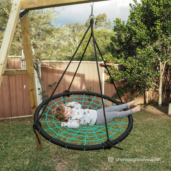 Lifespan Oakley Swing Set With 1.2M Spidey Web Outdoor Swings