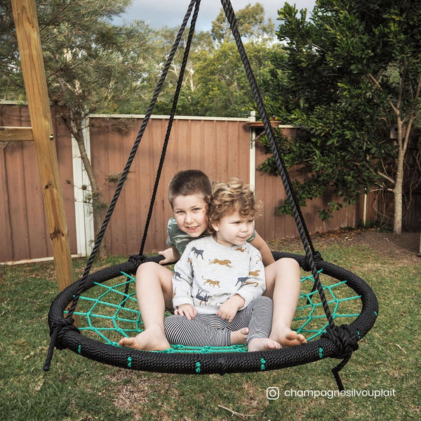 Lifespan Oakley Swing Set With 1.2M Spidey Web Outdoor Swings