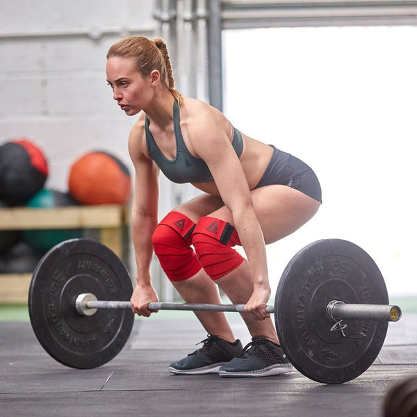 Reebok Knee Wraps In Red Wrist & Knee Wraps