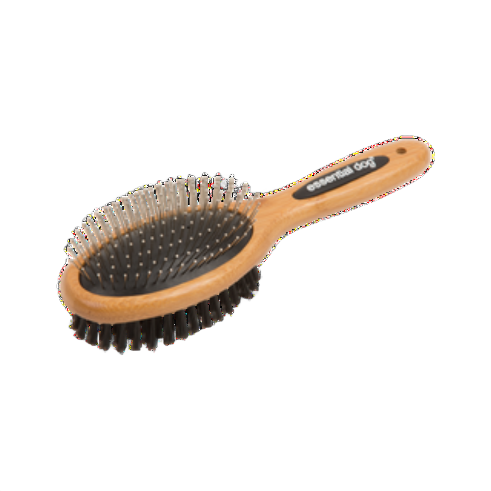 Essential Dog Natural Bamboo Two Sided Brush: Cats & Dogs Dog Grooming