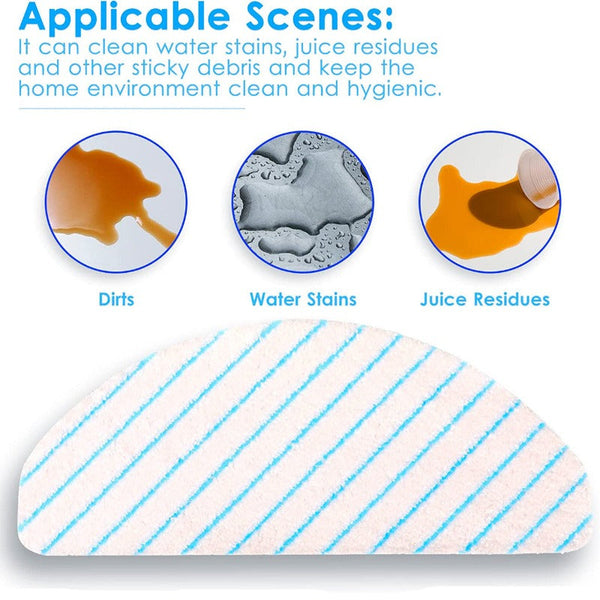 Hygieia 10 X Mopping Pads For Ecovacs Deebot T9/T9+/N8 Pro/N8 Pro+/N8/N8+/Neo/T8/T8+/T8 Aivi/X1 Plus/T10 Vacuum Cleaner Parts
