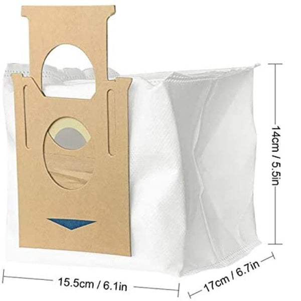 Hygieia 3 X Auto Empty Station Dust Bag For Ecovacs Deebot Vacuum Cleaner Bags