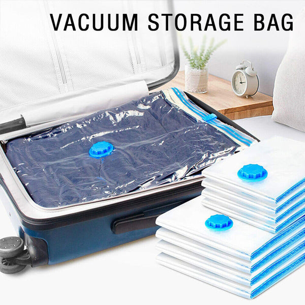 9 Pack Space Saver Vacuum Seal Storage Bag Kit, 2 Large, 5 Medium & Small