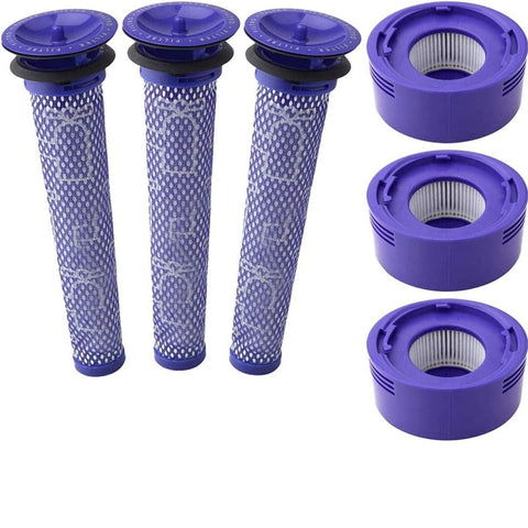 3 X Filter Kits For Dyson V7 (Sv11, Sv37) & V8 (Sv10, Sv25) Vacuum Cleaners