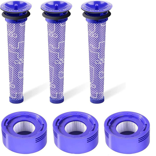 Hygieia 3 X Filter Kits For Dyson V7 (Sv11 Sv37) & V8 (Sv10 Sv25) Vacuum Cleaners Vacuum Cleaner Parts