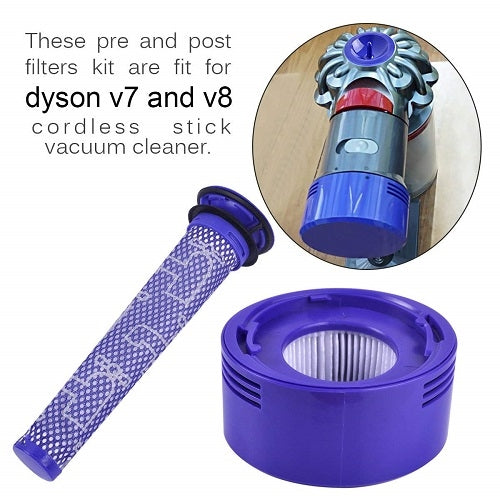 Hygieia Filter Kit For Dyson V7 (Sv11 Sv37) & V8 (Sv10 Sv25) Vacuum Cleaners Vacuum Cleaner Parts