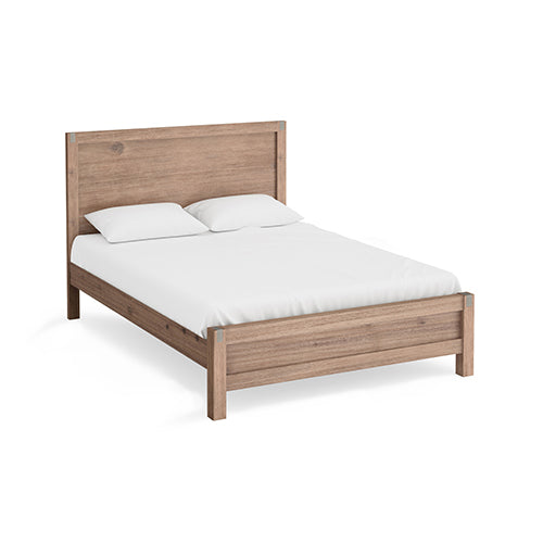 Bed Frame Queen Size In Solid Wood Veneered Acacia Bedroom Timber Slat Oak Queen Bed Frames
