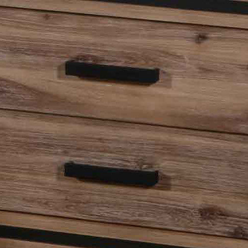 Bedside Table 2 Drawer Night Stand With Solid Acacia Storage In Sliver Brush Colour Bedside Tables