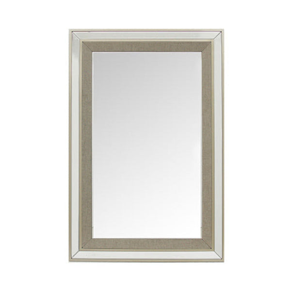 Melbournians Furniture Wall Mirror Mdf Silver Matching Fabric Rectangular Shape Mrr 03 Mirrors