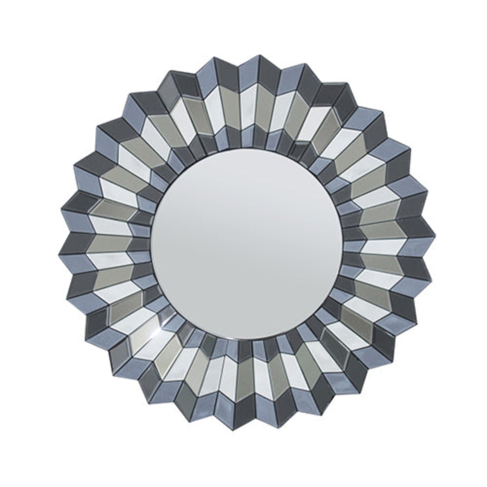 Melbournians Furniture Wall Mirror Mdf Smokey Silver And Grey Clear Image Mrr 05 Mirrors