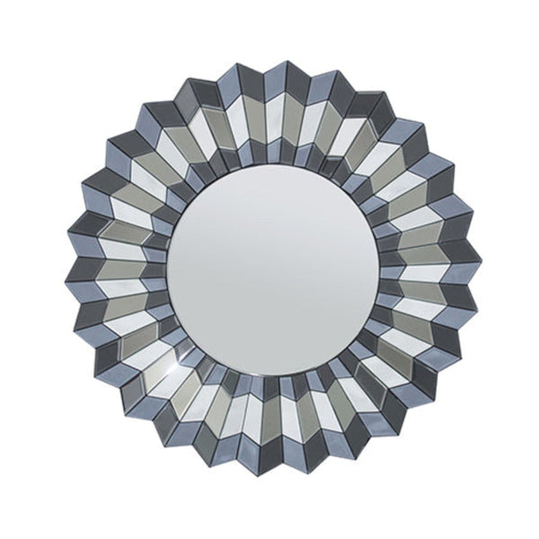 Melbournians Furniture Wall Mirror Mdf Smokey Silver And Grey Clear Image Mrr 05 Mirrors
