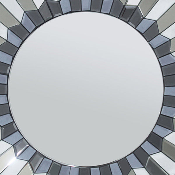 Melbournians Furniture Wall Mirror Mdf Smokey Silver And Grey Clear Image Mrr 05 Mirrors