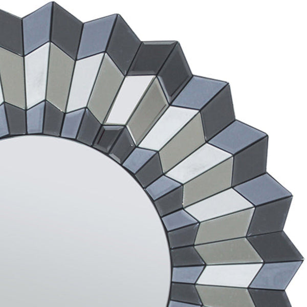 Melbournians Furniture Wall Mirror Mdf Smokey Silver And Grey Clear Image Mrr 05 Mirrors