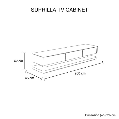 Tv Cabinet With 3 Storage Drawers High Glossy Assembled Entertainment Unit In White Colour