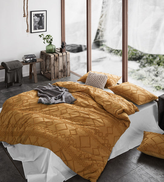 Cleverpolly+Cleverpolly Tufted Ultra Soft Microfiber Quilt Cover Set Super King Quilt Covers