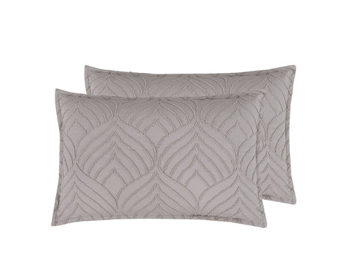 Tufted Microfibre Super Soft Twin Pack Standard Pillowcases
