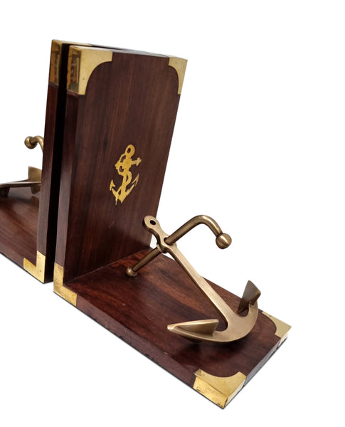 World Australia Brass Bookend Anchor Bookends
