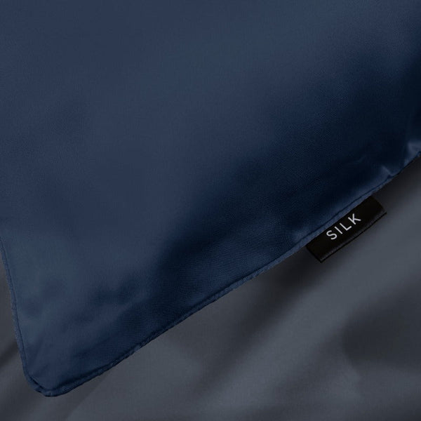 Ardor Navy Silk Pillowcase 51X76cm Pillow Cases