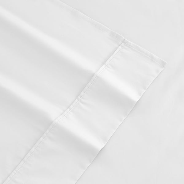 1000Tc Cotton Rich Sheet Set King Single White Sheets