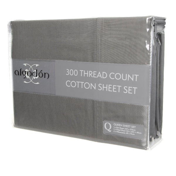 300Tc Cotton Sheet Set - Mega King