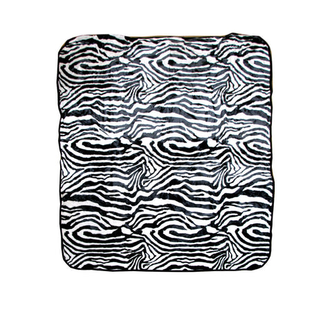 Animal Skin Pattern Faux Mink Blanket Queen Zebra Blankets