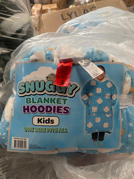 Girls Comfy Warm Blanket Hoodie With Sherpa Fleece Reverse Marshmallow Blankets