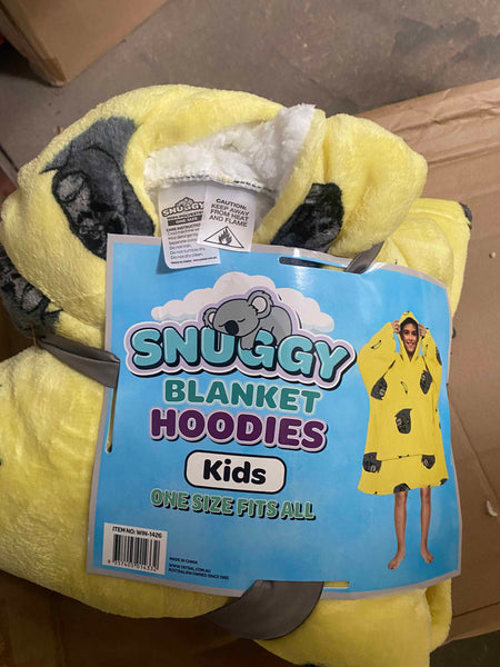 Blanket Hoodie With Sherpa Reverse Yellow King Kong Blankets