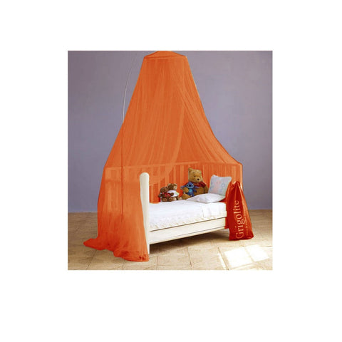 Nursery Little One Cot Size Bed Decorative Canopy Orange Canopies & Netting