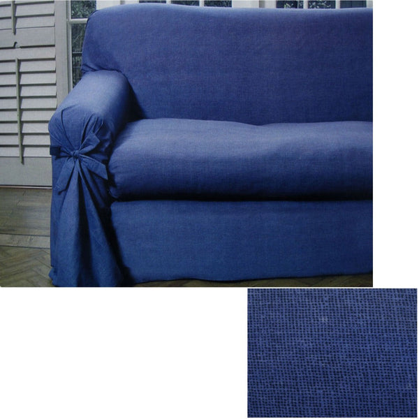 Navy Blue Dots Sofa Cover 1 To 2 Seater 230 X 360Cm Slipcovers