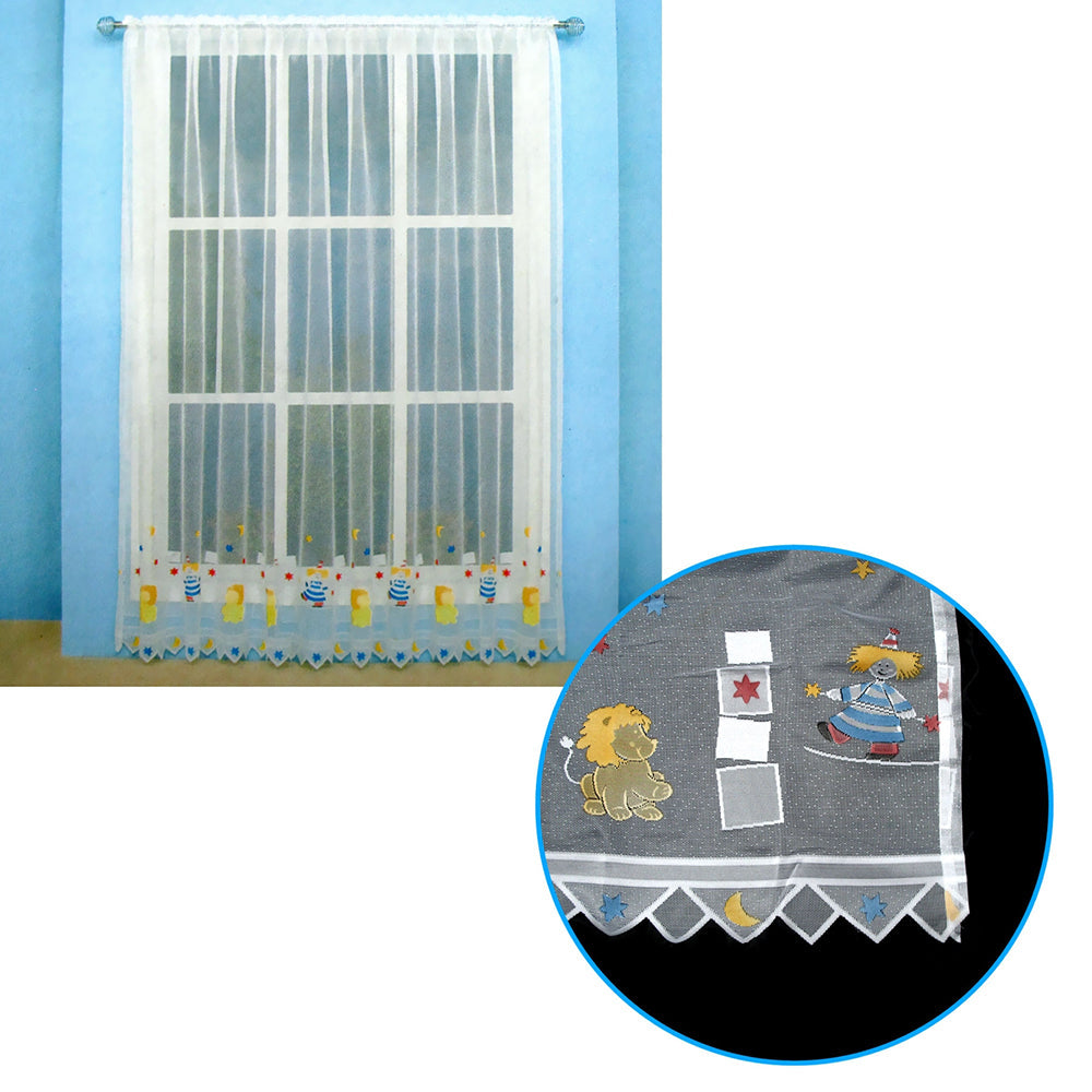 One Piece Kids Cutesheer Lace Curtain Circus Curtains & Drapes