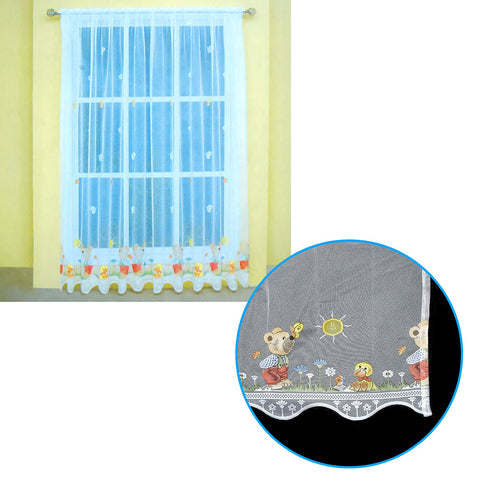 One Piece Kids Cutesheer Lace Curtain Teddy Garden Curtains & Drapes