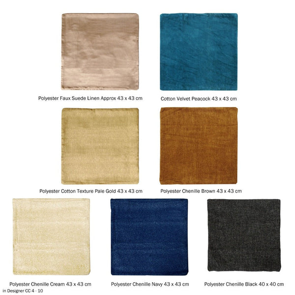 Polyester Cotton Texture Cushion Cover Pale Gold Cushion Covers