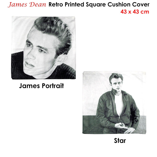 James Dean Star Square Cushion Cover