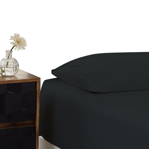 500Tc Cotton Combo Set Charcoal Single 40Cm Wall Sheets